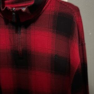 Polo by Ralph Lauren Red and Black Checkered Pullover
